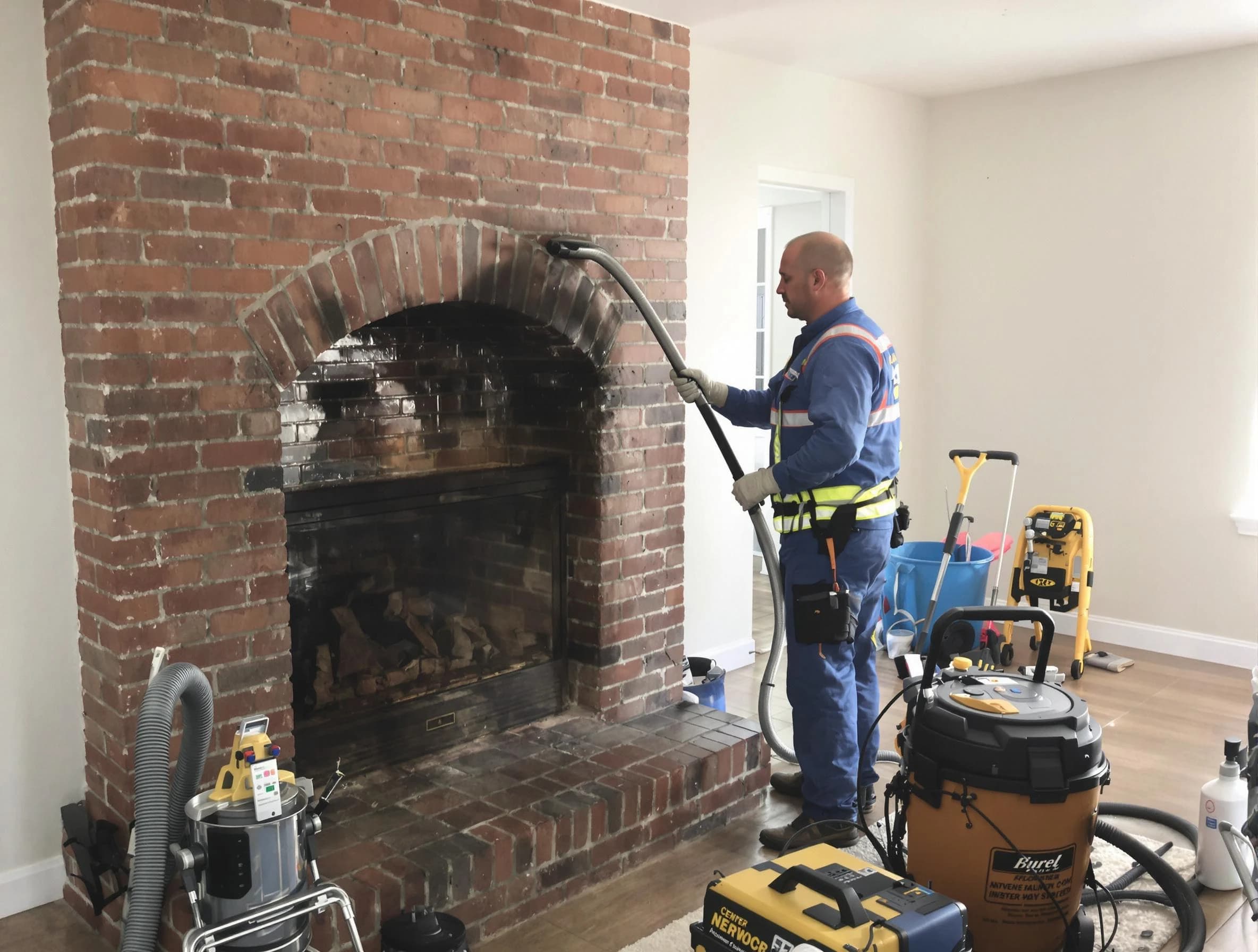 Short Pump Chimney Sweep expert performing detailed chimney sweep in Short Pump, VA