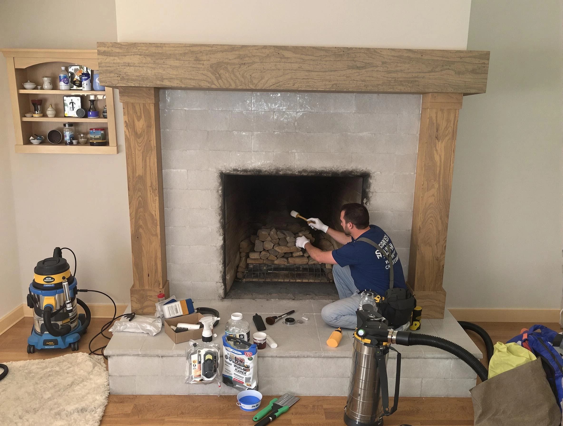 Detailed creosote removal process by Short Pump Chimney Sweep in Short Pump, VA