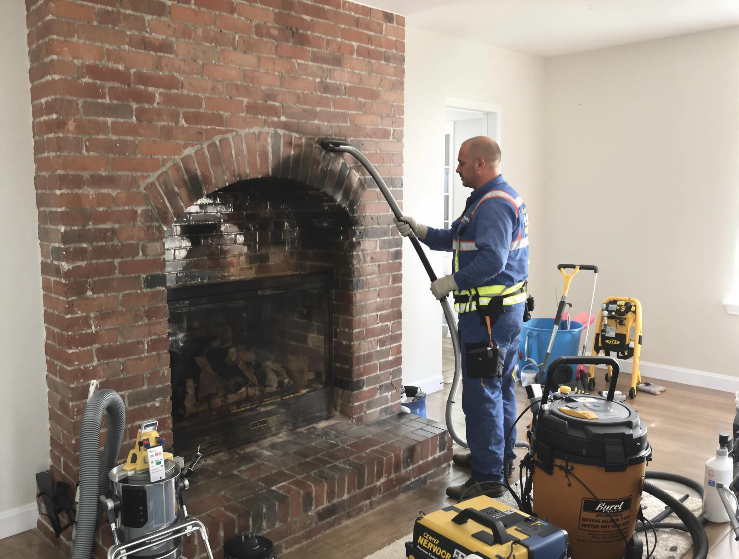 Short Pump Chimney Sweep expert performing detailed chimney sweep in Short Pump, VA