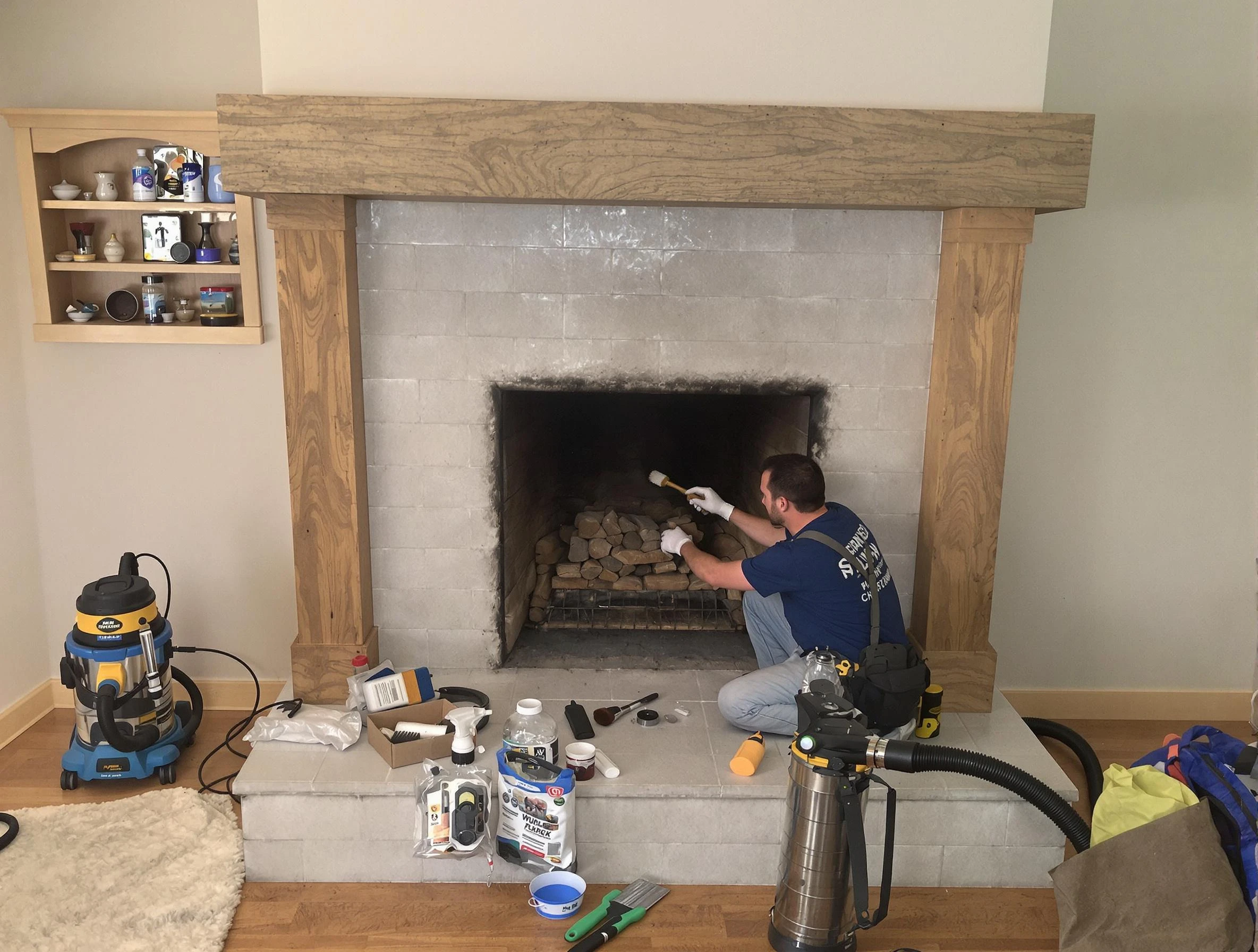 Detailed creosote removal process by Short Pump Chimney Sweep in Short Pump, VA